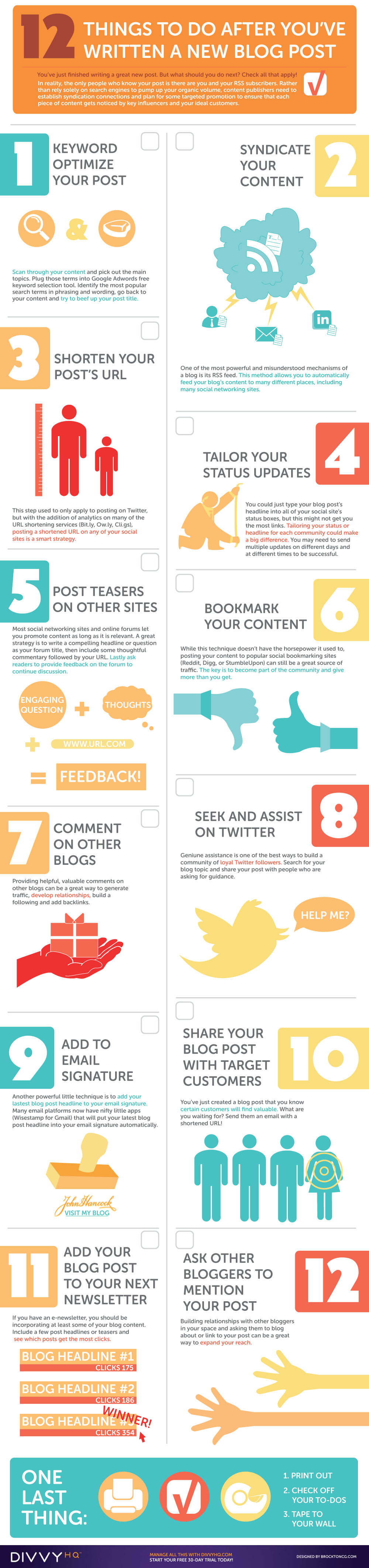 Your Blog Post Promotion Checklist